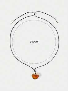 Noxbound A Piece Of European And American Retro Niche Design, High-End Sense Fashion Simple Resin Pendant Necklace, Daily Commuting Versatile Necklace, Women - Resin necklace - View 8