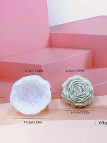 Flower Shaped Molds, Set Of 4 Sizes, Non-Stick Flexible, Durable Reusable, Perfect For Baking, Cake Decorating, Chocolate Candy Making, Soap Crafting, DIY Projects, Party Favors, Wedding Treats - White - View 8