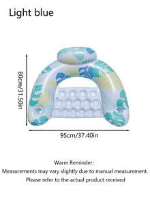 1 Set Thickened Adult Pvc Inflatable Pool Float - Fruit Design Floating Mat, Pool Hammock. Suitable For Adult Pool, Beach And Other Water Activities. Multi-Functional Pvc Pool Float, Combining Lounge Chair And Drifting Functions, Ideal Choice For - Maple Leaf Style - View 14
