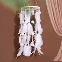 Large Dream Catchers With Natural Feathered Hanging Ornament For Living Room Home Decors And Giving (No Power) - multicolor - View 1