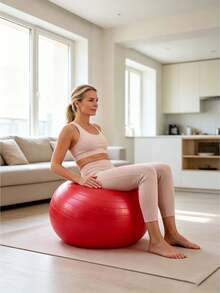 A PVC Yoga Ball For Thickening Body Sensation Training, Fitness Ball For Pregnant Women, Midwifery Exercise, Balance Ball - Multicolor - View 10