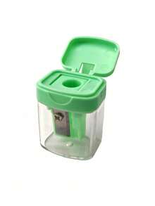 1pc Macaron Color Pencil Sharpener, Transparent Double Hole Pencil Sharpener, Pencil Sharpener With Lid,Suitable For School, Must-Have For Back To School Season, Student Gifts - multicolor - View 21