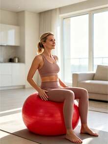 A PVC Yoga Ball For Thickening Body Sensation Training, Fitness Ball For Pregnant Women, Midwifery Exercise, Balance Ball - Multicolor - View 6