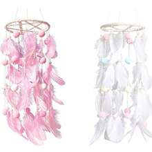 Large Dream Catchers With Natural Feathered Hanging Ornament For Living Room Home Decors And Giving (No Power) - multicolor - View 6