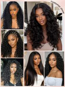Boho Braids شعر ريمي بشري 100% موجي الجسم، إضافات شعر كروشيه مفصولة مسبقًا، شعر ريشي، أسود طبيعي - SNatural - مشاهدة 8