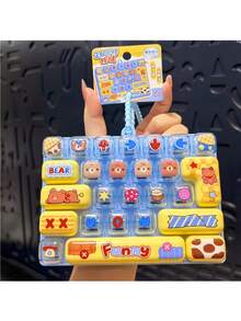 POKOJA LAND Gantungan Kunci Fidget Keyboard untuk Dewasa, 26-in-1 Tombol Pereda Stres Keyboard, Penghilang Stres Lucu untuk Fokus & Ketenangan Saat Bekerja atau Belajar, Mengisi Waktu Luang - MultiWarna - View 10