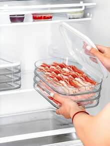 1/2/3/4‑Tier Stackable Food Storage Containers, Leak‑Proof Sealed Food Keeper For Refrigerator - Multicolor - View 7