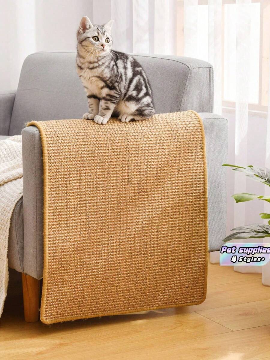 1 Piece Cat Scratch Pad, Sisal Cat Scratching Mat, Scratch Mat, Pet Furniture Accessory For Protecting Carpets And Sofas, Modern Pet Accessory, Durable Pet Supplies - various - View 1
