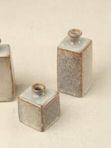 Cirelle 1pc Ceramic Reed Diffuser Bottles, Rustic Reactive Glaze Stoneware Fragrance Bottles, Empty Geometric Ceramic Vases For Essential Oils, Wabi-Sabi Home Decor Accent (No Reeds) - multicolor - View 8