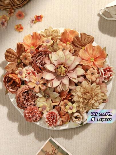 50Pcs Artificial Daisy Flower Heads, Lifelike Fade-Resistant Durable Silk, Assorted Sizes For DIY Crafts, Wedding Centerpieces, Home Decor, Party Table, Vase Fillers, Bridal Shower, Anniversary, And Seasonal Displays