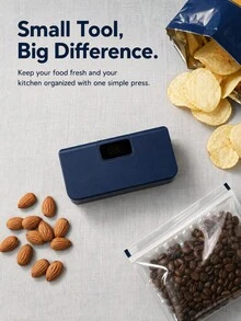 1pc Magnetic‑Sealing‑Machine‑6‑Levels‑Resealer, Portable Mini Heat Sealer, USB Rechargeable Food Bag Sealing Machine, Multifunctional Snack Storage Resealer For Kitchen Food Preservation - Multicolor - View 4