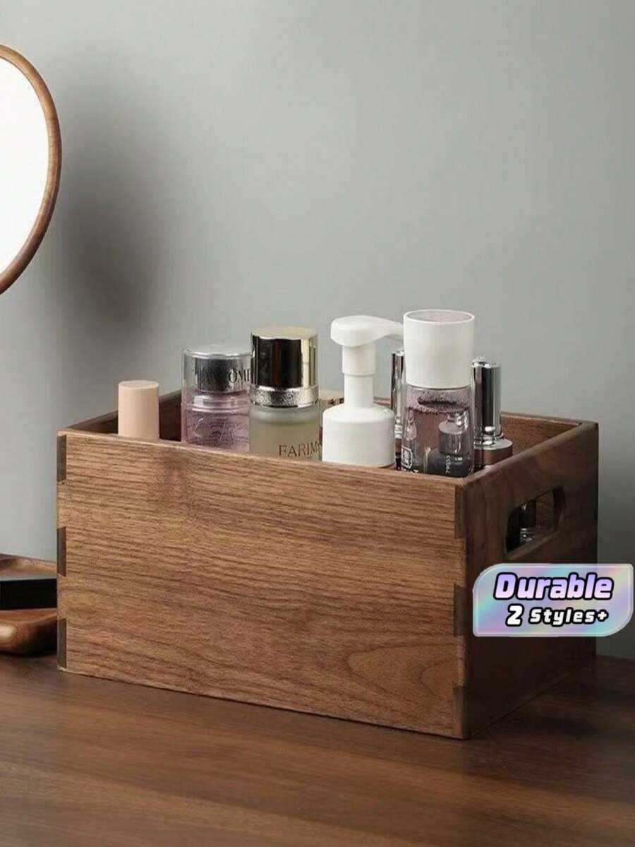 Vintage Storage Tray, Cosmetic Organizer For Vanity, Perfume & Aroma Holder, Entryway Key Jewelry Sundry Storage Box - Multicolor - View 1