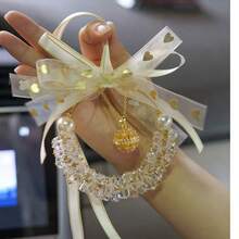 Elegant Crystal Car Hanging Ornament, Heart‑Pattern Bow Ribbon Pearl Decor, Hollow Locket Pendant For Scented Plaster, Rearview Mirror Hanging Accessory, Auto Interior Fragrance Decoration, Perfect Festival & Birthday Gift For Car Owners - multicolor - View 10