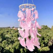 Large Dream Catchers With Natural Feathered Hanging Ornament For Living Room Home Decors And Giving (No Power) - multicolor - View 5
