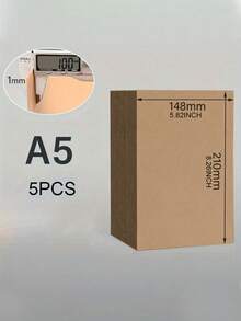 5 Lembar Karton Buku 1mm Ukuran A4/A5, Karton Jilid, Karton Chipboard, Karton Buku Desainer Putih/Kraft/Abu-abu 45pt, Lembaran Karton Chipboard Tugas Berat, Perlengkapan Penjilidan Buku untuk Sampul Buku, Scrapbooking & Pelapis Bingkai Foto - MultiWarna - View 14