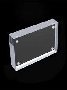 Acrylic Table Card Transparent Price Table Card Acrylic Photo Frame Desktop Painting Decorative Frame - Clear - View 7