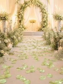 50/100/300/500/1000pcs Silk Rose Petals, Wedding Petals, Red Mixed-Color Petals, Artificial Rose Petals, Faux Petals, Proposal Baskets, Aisle Decor, Bridal Shower, Table Decorations - multicolor - View 8