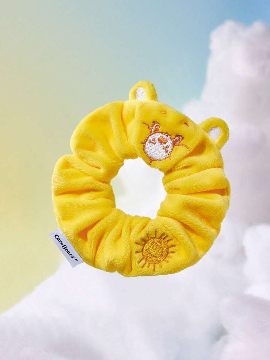 SHEIN X Care Bears 1件裝卡通圖案髮圈,適合日常佩戴,髮帶,情人節 - 黃色 - 查看 1
