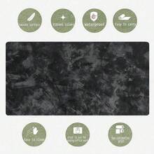 1PC Black Textured Gaming Mouse Pad. Large Enough To Cover The Entire Desktop Workspace. Unique Grey Stone Texture Design.This Large Mouse Pad Can Be Used As A Desktop Mat, Study Mat, Or Keyboard Pad - multicolor - View 6