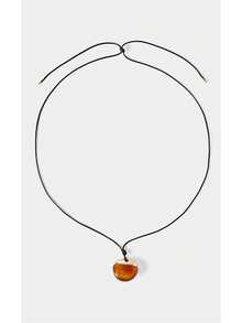 Noxbound A Piece Of European And American Retro Niche Design, High-End Sense Fashion Simple Resin Pendant Necklace, Daily Commuting Versatile Necklace, Women - Resin necklace - View 2