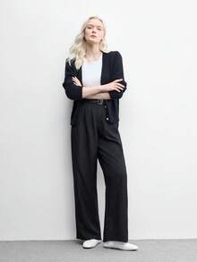 CUCCOO BIZCHIC 女款時尚通勤百搭休閒瑪麗珍平底鞋，聖誕春季鞋款 - 雪白色. - 查看 3