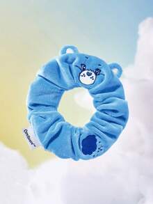 SHEIN X Care Bears 1件裝卡通圖案大腸圈髮圈，適合日常佩戴，情人節髮飾 - 藍色 - 查看 1