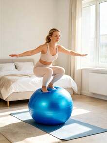 A PVC Yoga Ball For Thickening Body Sensation Training, Fitness Ball For Pregnant Women, Midwifery Exercise, Balance Ball - Multicolor - View 3
