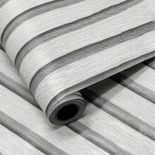 Gray Wood Grain Peel And Stick Wallpaper, Waterproof Removable Self-Adhesive Wood Wall Sticker For Cabinet, Bedroom, Living Room & Bathroom Decor,Width 45cm/17.72inch, Optional Length - multicolor - View 11