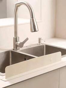 Silicone Sink Baffle Splash Guard With Suction Cup Splash Guard And Drip Catcher Tray Handle Drip Tray Kitchen Sink Mat Drip Tray Faucet Splash Cover Countertop Protector Bathroom Accessories Kitchen Essentials Household Items Kitchen Gadgets - A - View 8