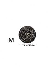 1pc Wooden Astrology Divination Plate, Starry Sky Design Desktop Ornament, Mystical Home Decor Gift For Shelf Desk Coffee Table - 1PC - View 9