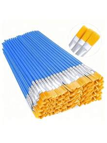 Fine Nylon Hair Detail Flat Paint Brush For Watercolor Painting - multicolor - View 4