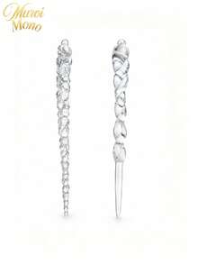 Muroi Mono Christmas Creative Clear Icicle Ornaments, New Threaded Icicle Pendant, Transparent Ice Strip Hanging Decorations For Christmas Tree Holiday Party Supplies - multicolor - View 6
