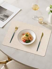 Dining Mat, Luxury, Solid Color, Table Insulation Mat, Heat-Resistant Cup Mat, Dinnerware, Bowls, Plates, Tablecloth, Western Dining Mat, Custom-Made, Waterproof. - Multicolor - View 11