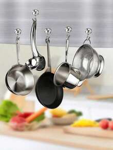 20/10/5pcs Strong Magnetic Hooks With Magnets And Hooks, No Nails Needed For Hanging, Suitable For Refrigerator, Kitchen Grll,Garage, Storage Space High-Strength Magnetic Hooks, No- Drll Refrigerator Hooks, Strong Load- Bearing Magnetic Hangers - Silver - View 8