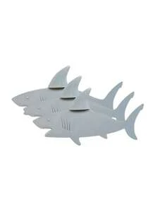 1Pack Standard Size Durable 3D Realistic Shark Shaped Unique Ocean Theme Bookmark Decorative Creative Fun Gift For Shark Lovers School Office Supplies Stationery Must Have - multicolor - View 5
