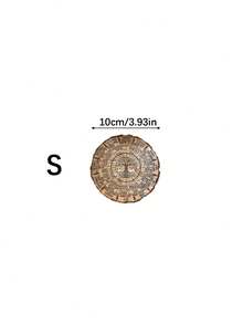 1pc Wooden Astrology Divination Plate, Starry Sky Design Desktop Ornament, Mystical Home Decor Gift For Shelf Desk Coffee Table - 1PC - View 8