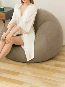 Foldable Inflatable Outdoor Leisure Lounge Chair, Suitable For Living Room, Camping, Picnic, Outdoor Seating, Spherical Design, Compact Furniture, Easy To Carry Foldable, Travel Essential, Sunbathing, Meditation - A - View 8