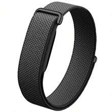 Compatible With Google Air Sports Band Tracker, No-Screen Health Woven Air Hook And Loop Strap, Loop Nylon Band, Adjustable Soft Breathable Strap, Woven Nylon Band Suitable For Women, Men, Students - Hot Pink - View 5