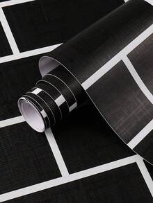 Black Line White Brick White Line Black Brick Geometry Modern And Simple Style Suitable For Home Decoration, Kitchen Cabinets, Tables And Chairs, Room Backgrounds, Home Renovation DIY, Waterproof And Stain Resistant, - multicolor - View 9