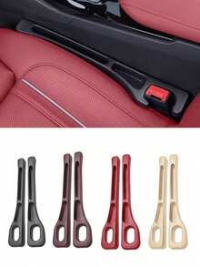 1 Pair Solid Car Seat Gap Filler Organizer With Phone Holder Anti Drop Design For Sedan SUV Truck Seat Storage Interior Accessories Daily Use Functional Convenient Practical Car Supplies Must Have - Multicolor - View 4