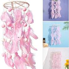Large Dream Catchers With Natural Feathered Hanging Ornament For Living Room Home Decors And Giving (No Power) - multicolor - View 3