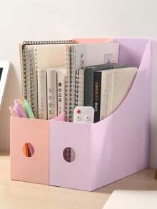 Desktop Plastic File Rack Multi Layer Data Organizer Storage Shelf For Sorting Books Documents Stationery Practical Office School Home Desk Tidy Organizer Back To School Seasonal Study Office Supply Accessories - multicolor - View 6