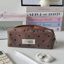 1pc Pencil Case, Suitable For 4 Seasons, Ins Large Capacity Student Stationery Storage Bag, Pencil Case Bag, Handheld Makeup Bag, Pencil Case Bag, Suitable For Desktop Accessories, Suitable For Travel, Cosmetics, Stationery Storage - multicolor - View 5