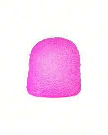 1pc Pink Gumdrop Shape Squishy Stress Relief Ball, 6cm Textured TPR Hand Squeeze Ball With Soft Maltose-Like Filling, Not Edible, For Office Desk, Car, Travel & Home Relaxation - Multicolor - View 10