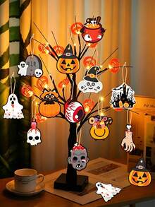 Halloween Hanging Decorations For Holiday Parties, Pumpkin And Ghost Tags, Atmosphere Accessories - Halloween pendant - View 1