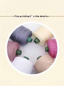 Polyester Macrame Cord 3mm ,Colorful Polyester Yarn,Polypropylene Silk Rope For Knitting & Crochet Braided Macrame Cord For Hats Shoes Bags Plant Hangers Rug DIY Crafts - burgundy - View 8