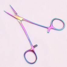 13 Cm (5‑Inch) Pet Grooming Hemostat, Professional Wound‑Stopping Tool For Dog And Cat Clinics, Japanese Stainless‑Steel Colored Stainless‑Steel Hemostat, Straight‑Tip Electroplated Pet Ear Hair Removal Forceps, Grooming Tool - Multicolor - View 7
