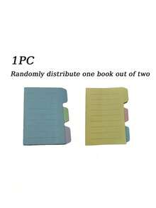 1 Pack Of Self-Adhesive Office Supply Dividers, Featuring Brightly Colored Sticky Notes And School Notebook Index Tabs, Suitable For Students And Adults As Study Supplies (Colors Are Random) - Multicolor - View 5