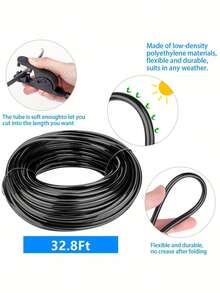 1Set 20M 65.6ft Misting System Brass Nozzles 3 4 Inch Adapter Outdoor Cooling Mist Line For Patio Garden Greenhouse Deck Umbrella Trampoline Water Park - Misting Cooling System - View 7