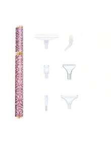 1pc New Plastic Diamond Painting Pen Set (With Roller Tip), DIY 5D Diamond Embroidery Hand Tool Kit - point drill pen + plastic 6 heads - View 21